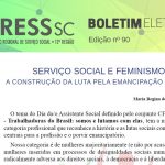 Boletim Eletrônico nº 90 – Serviço Social e Feminismo: a construção da luta pela emancipação humana