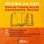 Oficina da COFI – Plano de Trabalho da e do Assistente Social (Palhoça)
