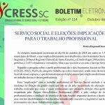 Boletim Eletrônico nº 114 – Serviço Social e Eleições: Implicações para o trabalho profissional