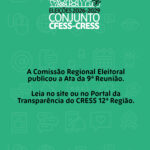Comissão Regional Eleitoral divulga a ATA da 9ª reunião