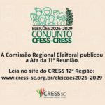 Ata referente a 11ª reunião da Comissão Regional Eleitoral