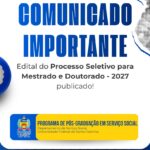 Processo seletivo para Mestrado e Doutorado em Serviço Social da UFSC abre inscrições para ingresso em 2027